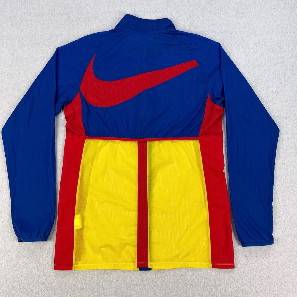 Nike Academy Big Swoosh Soccer Windbreaker Mens M Colorblock Lightweight